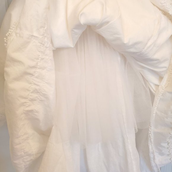 Only Little Once layered white cotton special occasion dress - Picture 5 of 7